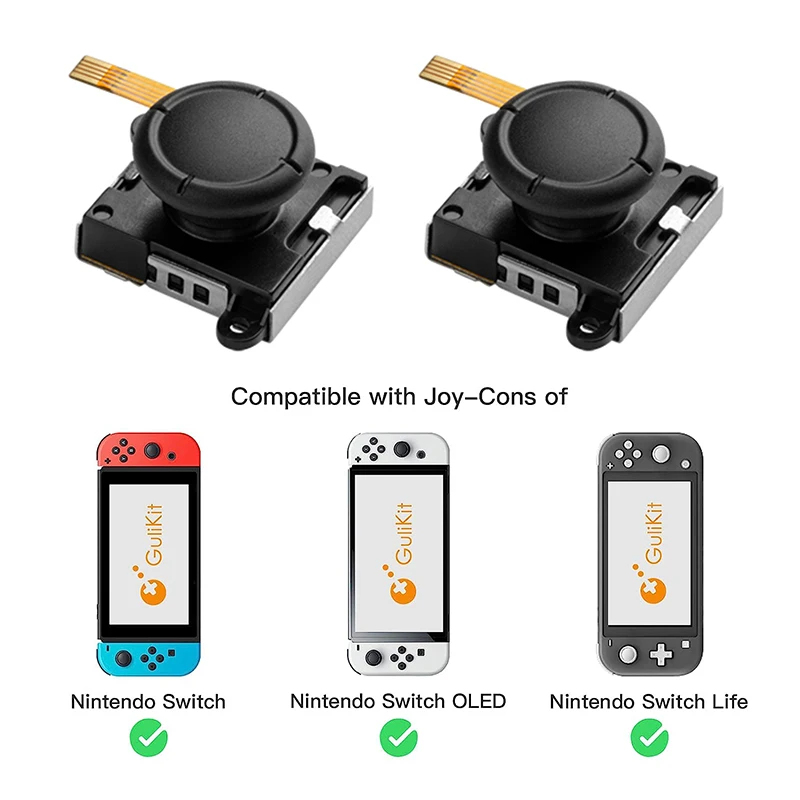 Джойстик Gulikit сензор с ефект на Хол NS40 за JoyCon control Взаимозаменяеми джойстик за Nintendo Switch OLED Аксесоари за ремонт1