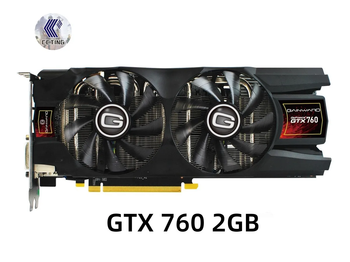 Видео карта Gainward GTX 760 GPU, 2GB 256Bit GDDR5 графична Карта GTX 760 Map За Използваните карти nVIDIA Geforce PCI-E X16, Hdmi, Dvi0