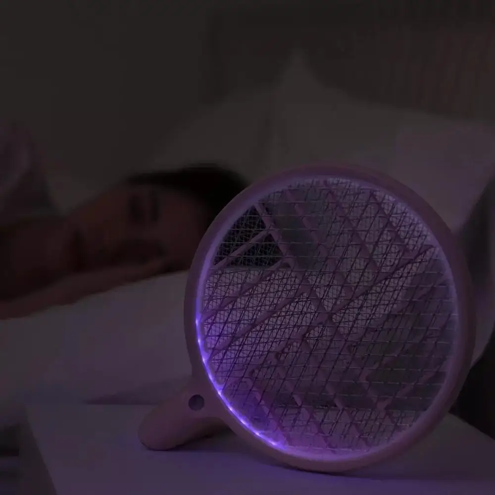 Youpin Sothing, електрическа мухобойка от комари, светодиодна акумулаторна Ръчно мухобойка от комари, сгъваема UV-лампа против комари3