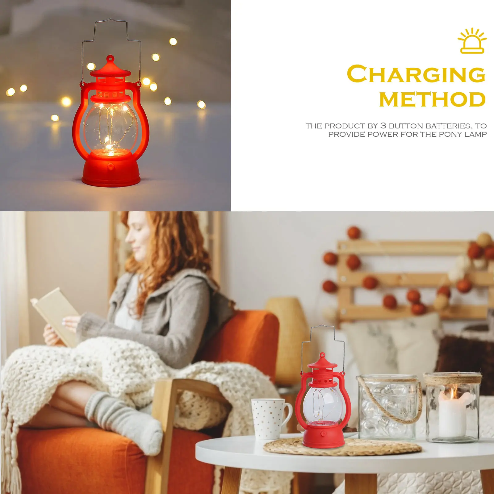 Ретро Фенер Ретро Дизайн LED Подвесная Маслена Лампа На Батерии Декоративна за Начало на Празника Коледни Подаръци5