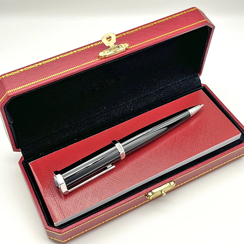 Луксозна химикалка писалка LAN CT Classic Octagon, Черен Сребристо-златна скоба С Плавно писане сериен номер5