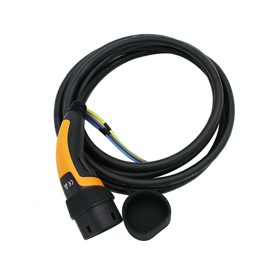 Щепселът тип 2 с кабел с дължина 10 м 16A 32A за EV страна IEC62196 Plug европейски стандарт Монофазен трифазни щепсела за променлив ток IEC4