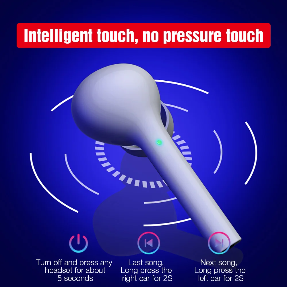 Tws Bluetooth Безжични Слушалки Луксозни Слушалки С Шумопотискане За Двупосочен Разговор, Hi-FI Стерео Спортни Слушалки Fone De Ouvido5
