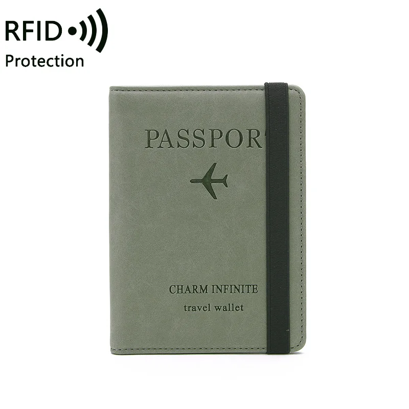 Корици за паспорти от изкуствена кожа за мъже и жени, притежател на паспорт с кредитна карта, калъф за чантата си, защитен калъф1