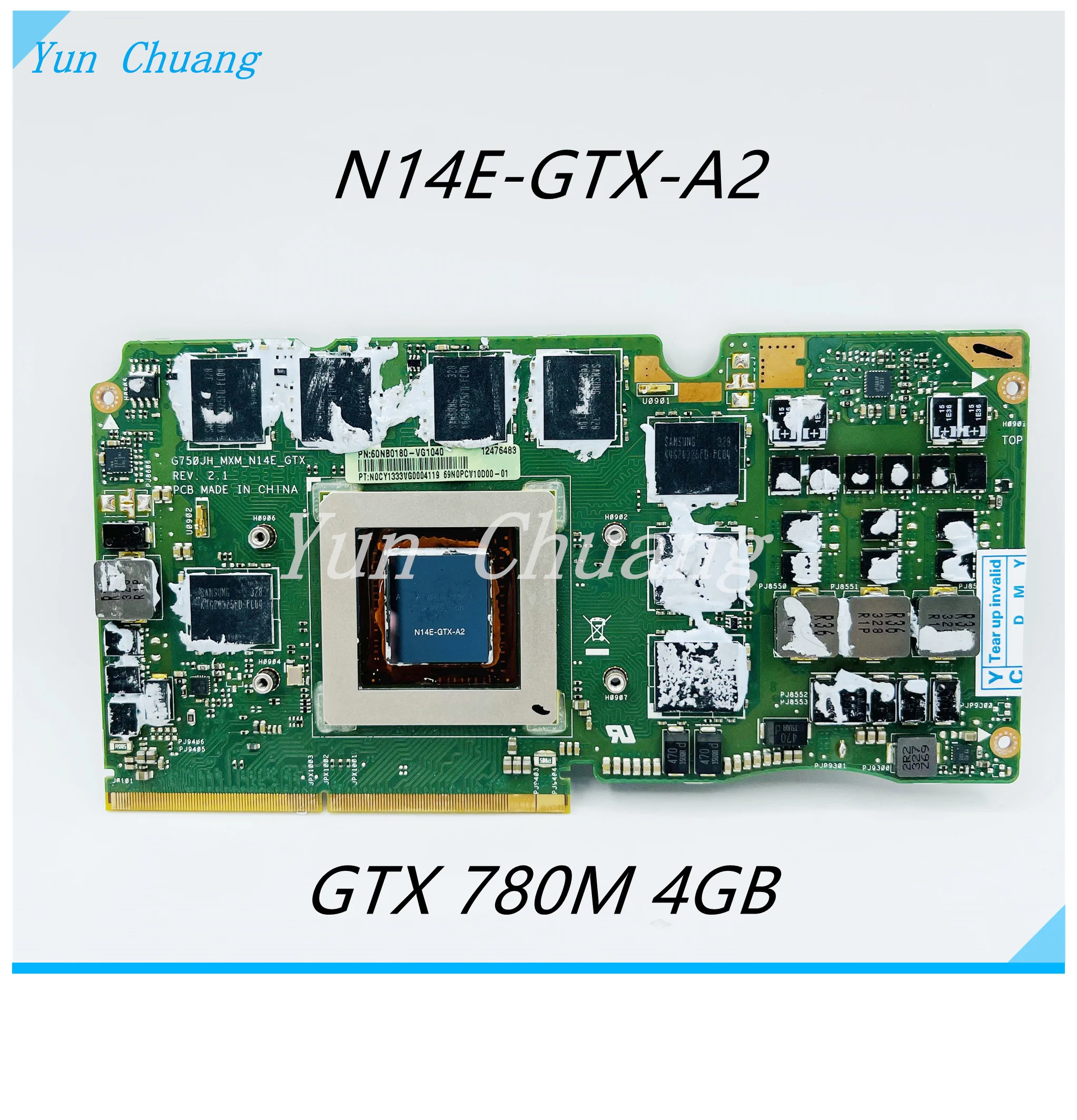 Лаптоп Asus ROG G750JH-BL карта G750J G750JH N14E-GTX-A2 GeForce GTX 780M 4 GB VGA Графична карта Видеокарта 60NB0180-VG10400