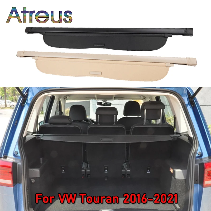 Делото рафтове за багажник за Volkswagen VW TOURAN 2021 2016 2017 2018 2019 2020, прибиращ се втулка за задната стелажи, аксесоари за пердета0