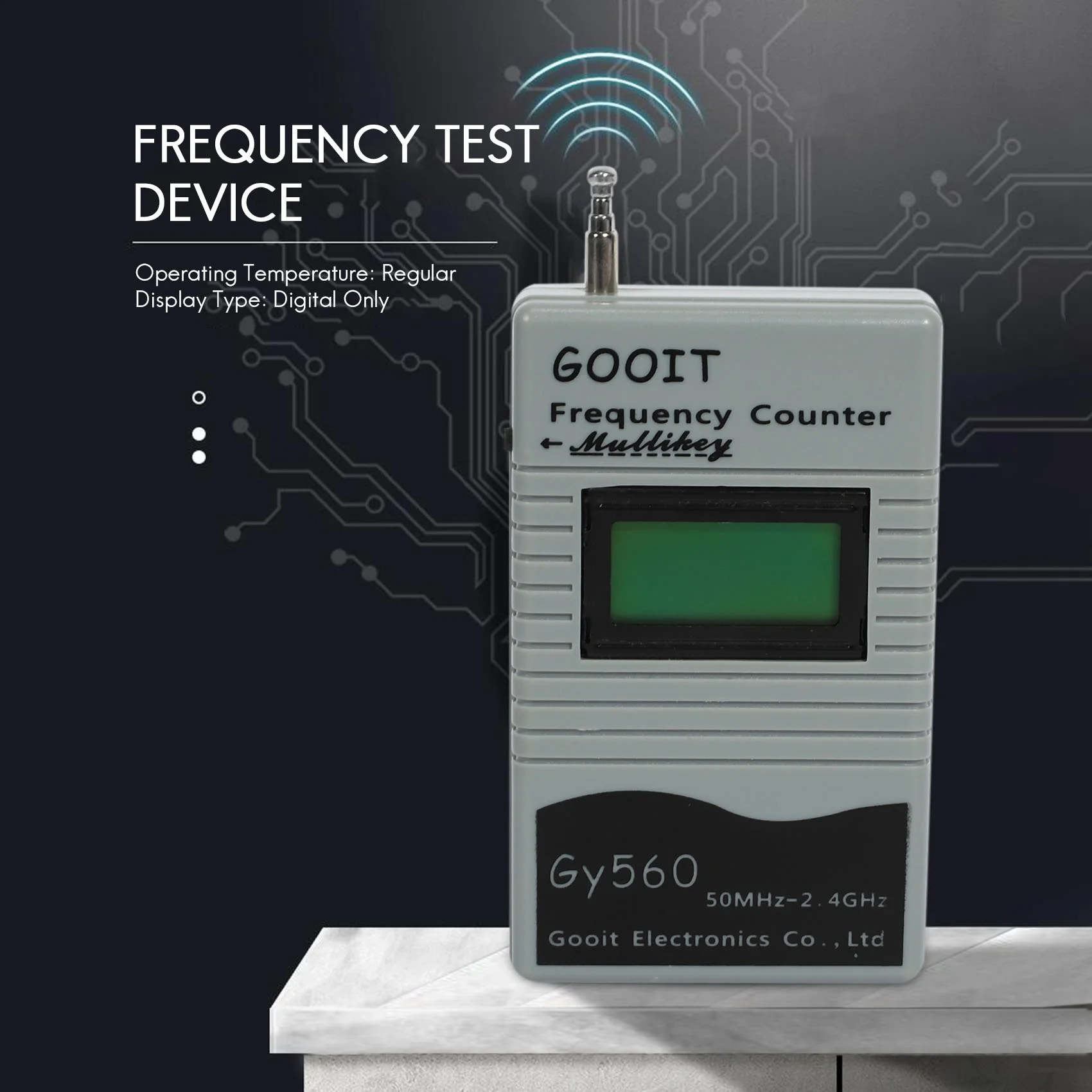 Устройство за измерване на честотата на двустранния радио GSM 50 Mhz-2,4 Ghz, брояч на честотата GY5601
