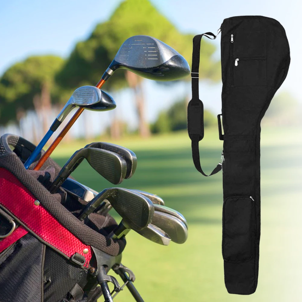 Найлонови чанти за голф, устойчиви на надраскване, водоустойчива чанта за съхранение на голф с цип, по-Голям капацитет, Трайни преносими спортни аксесоари0
