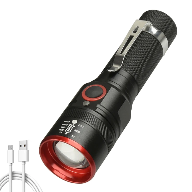 Led фенерче XML-T6, велосипеди фенер с USB батерия 18650, фенерче 3000лм, алуминиев водоустойчив фенер с 3 режима за колоездене0