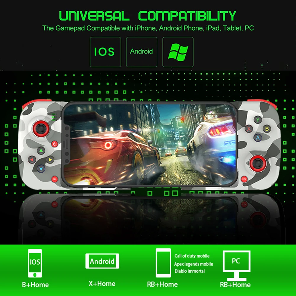 Телескопична Геймпад за мобилен телефон, за Android и iOS и Bluetooth Безжична Гейминг Контролер Joy-Con Джойстик за NS Switch PC PUBG Gaming5