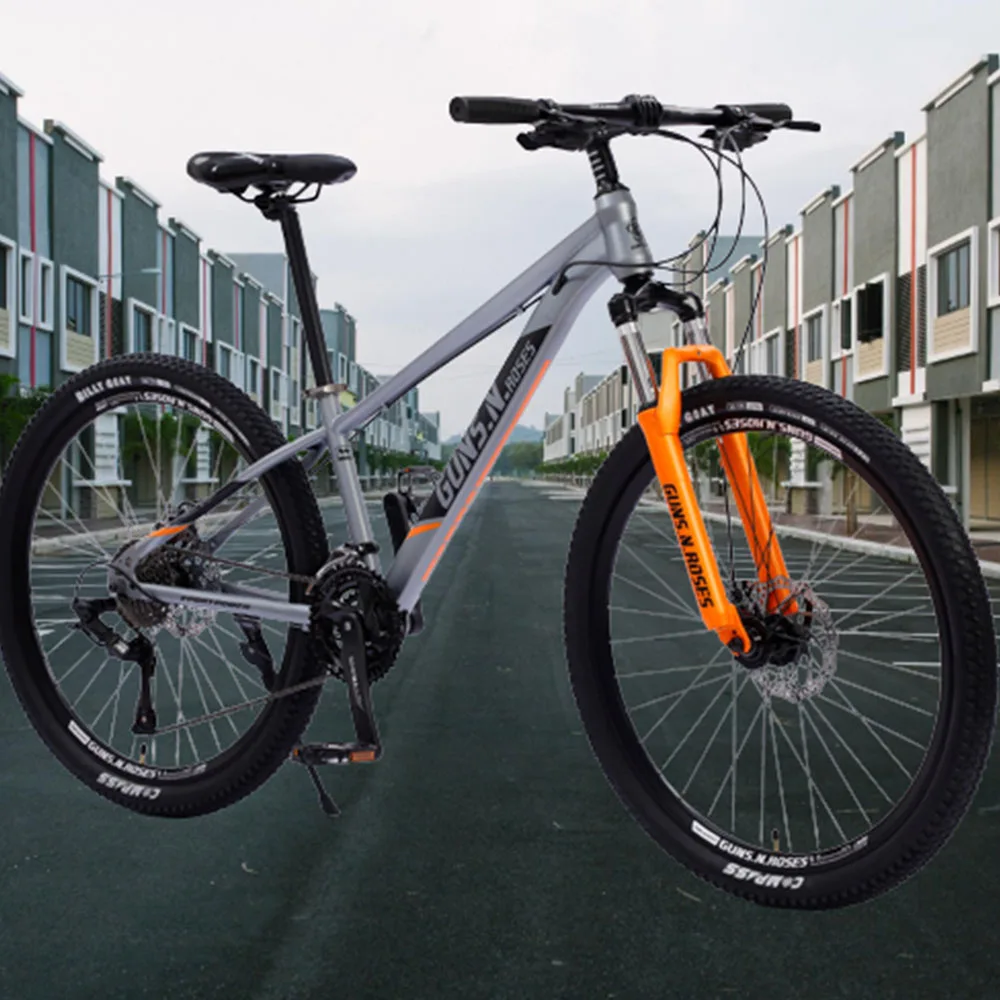 26 инчов велосипед от въглеродна Стомана Луксозен амортисьор скорост Планински шоссейный под наем Цвят по избор3