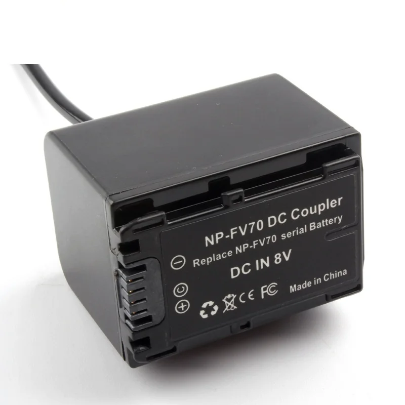 D-TAP за NP-FV70 NP FV70 9V Фиктивен батерия Всички по една права линия За Sony HDR-CX100, CX100E, CX105E3