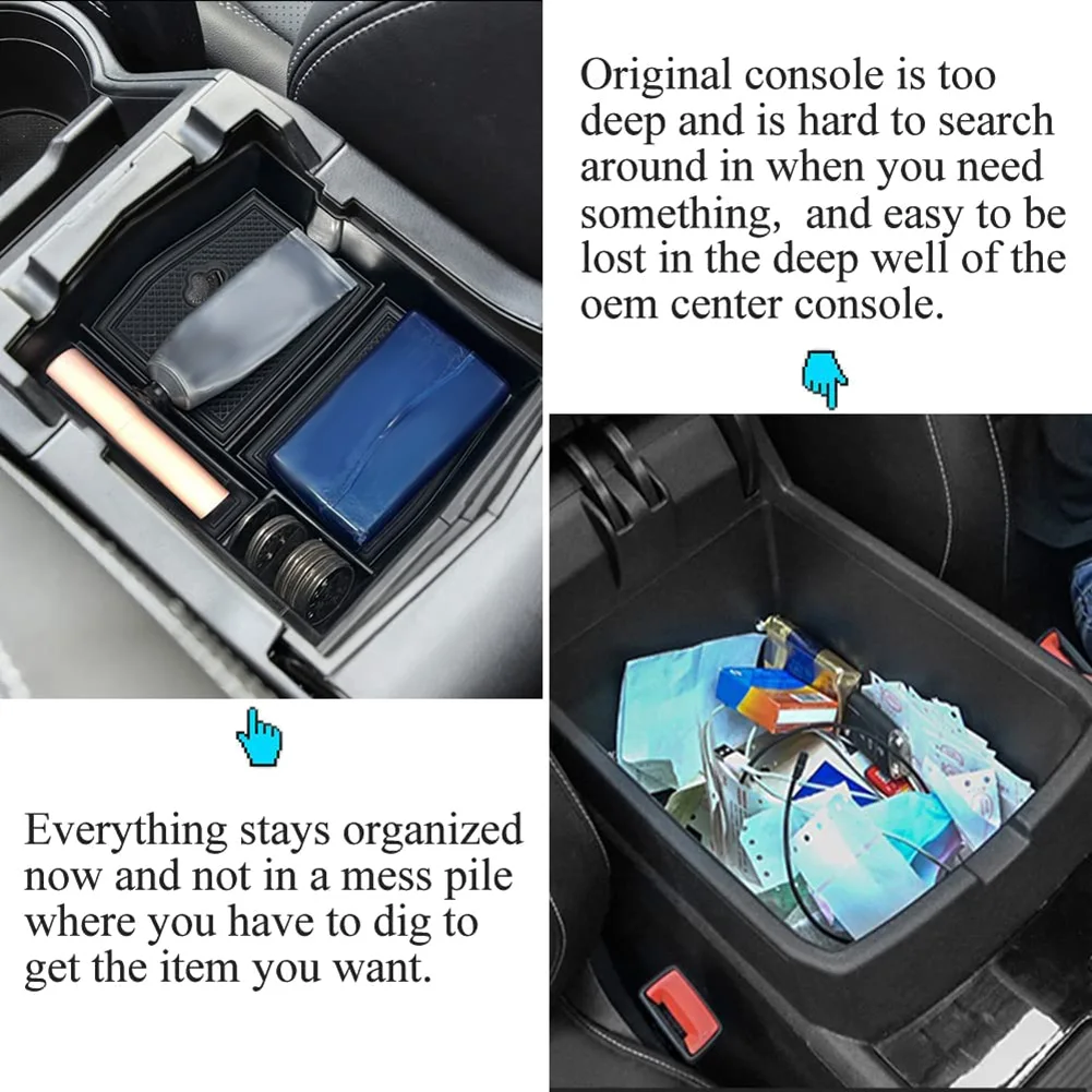Титуляр кутия за съхранение, подлакътник на централната конзола на автомобила, Органайзер за купето, Тава за ръкавици за Subaru Forester 2019 2020 2021 20223