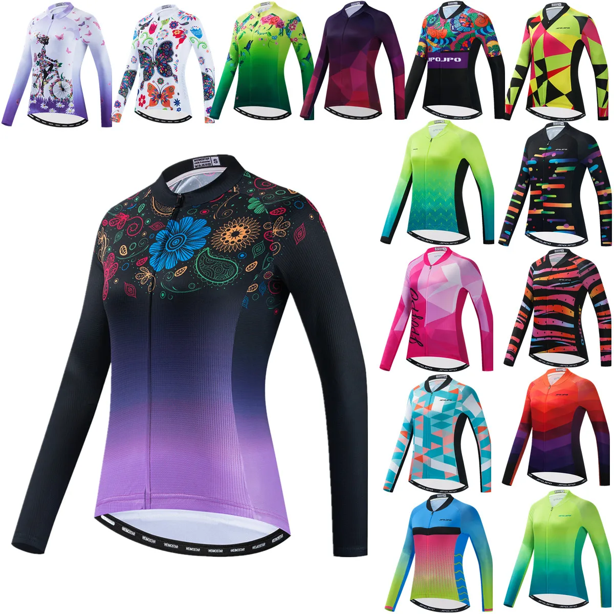 2021, Тениски за колоезденето с дълъг ръкав, дамски велосипедна дрехи, Бързосъхнеща облекло за планински велосипеди S-2XL0