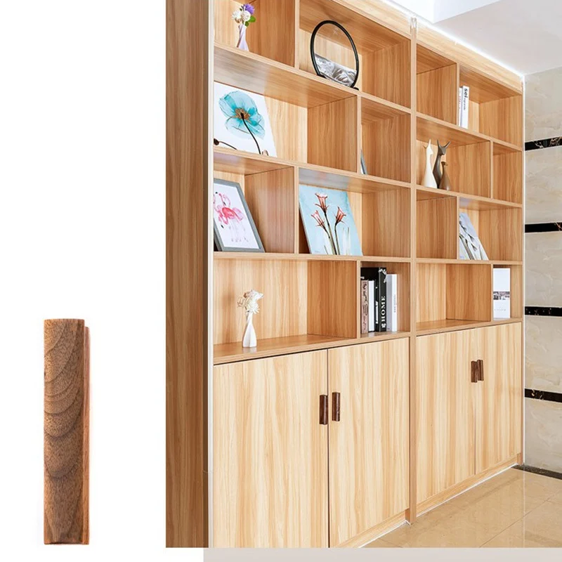 Дървени Дръжки за кухненски шкаф, Дърпа Мебелен кутия, на Вратата на гардероба, Дърпа дръжката-1 опаковка5