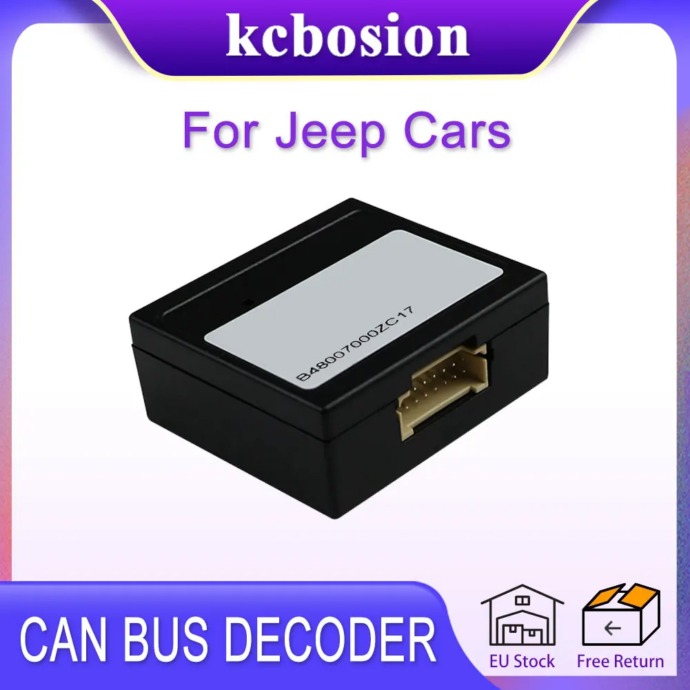Kcbosion Радиото В Автомобила Canbus Box Усилвател Декодер За Jeep Cherokee, Wrangler Compass Ренегат Caliber Rambler Cars 2 Din0