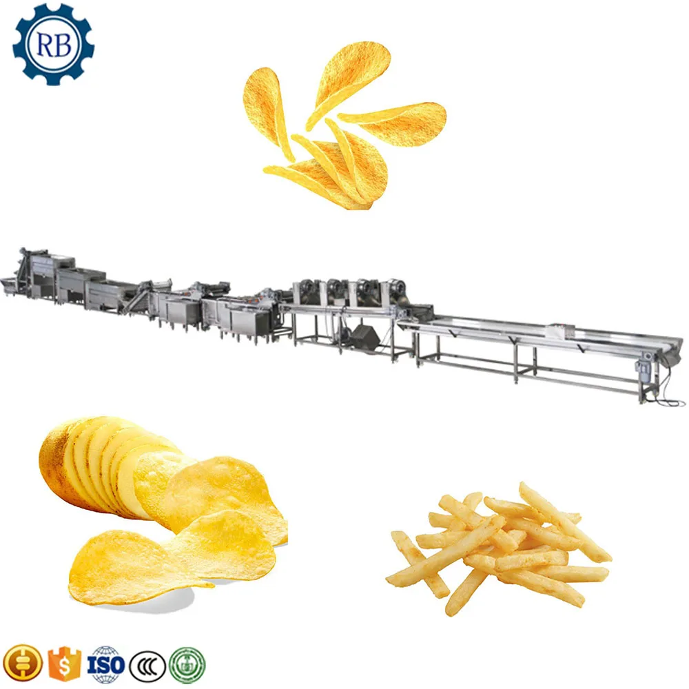 Линия за производство на чипс и пържени картофи в Ново Състояние, Машини За производство на замразени картофи картофи4