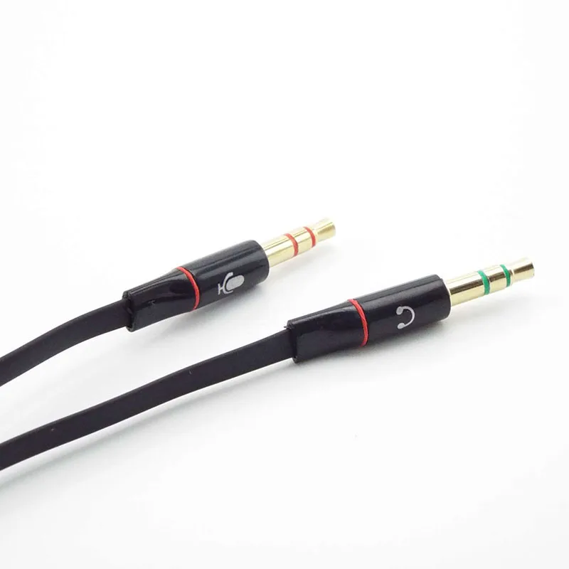 3,5 мм стерео мъжки Кабел-адаптер за слушалки Слушалки Y-образна ивица aux аудио Женски на 2 мъжки съединител за микрофон сплитер за телефон PC3