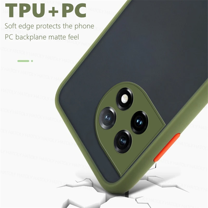 Основно За OnePlus 11 5G Калъф OnePlus 11 10R 10T 10 Pro 5G Калъф Матиран устойчив на удари PC TPU Силиконов Защитен Калъф за задната част на телефона1