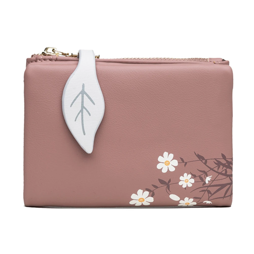 Модерен портфейл с катарама и цветисти принтом, Многоцелеви чантата е с Голям Капацитет за Жени, Момичета, жени1
