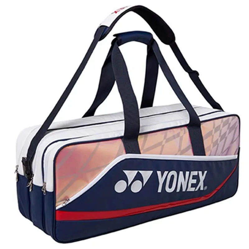 Чанта за ракети Yonex от естествена правоъгълна форма, спортни чанти за жени, мъжки раница за ракети с отделение за обувки с голям капацитет0