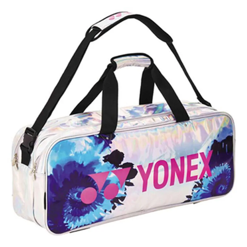 Чанта за ракети Yonex от естествена правоъгълна форма, спортни чанти за жени, мъжки раница за ракети с отделение за обувки с голям капацитет3