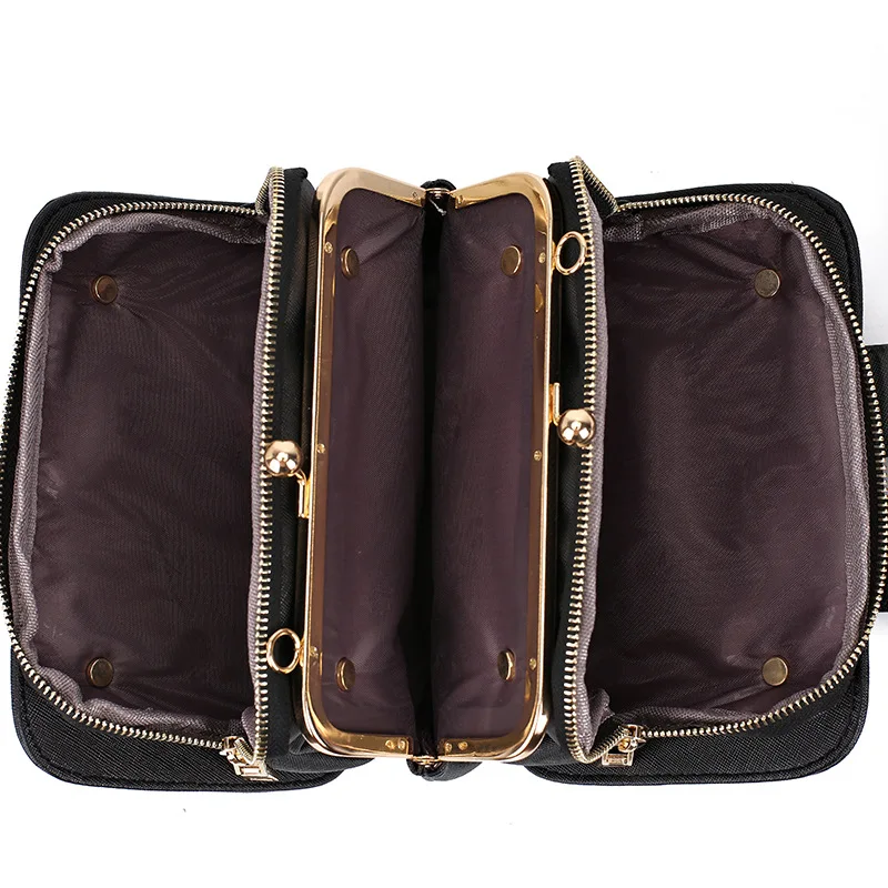 Пролет 2021, Новата модерна дамска чанта през рамо с каишка-веригата и капак, дизайнерски чанти-клатчи, дамски чанти-незабавни посланици С метална катарама3