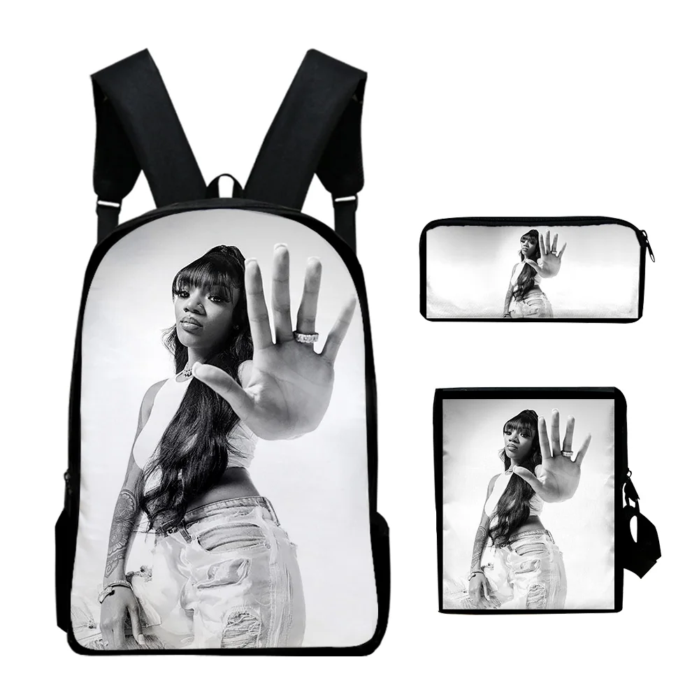 Раница GloRilla Rapper, комплекти от 3 теми, дамски чанти на рамо, раница Унисекс чанта с цип, уникална чанта-молив, чанти в разговорния стил 20231