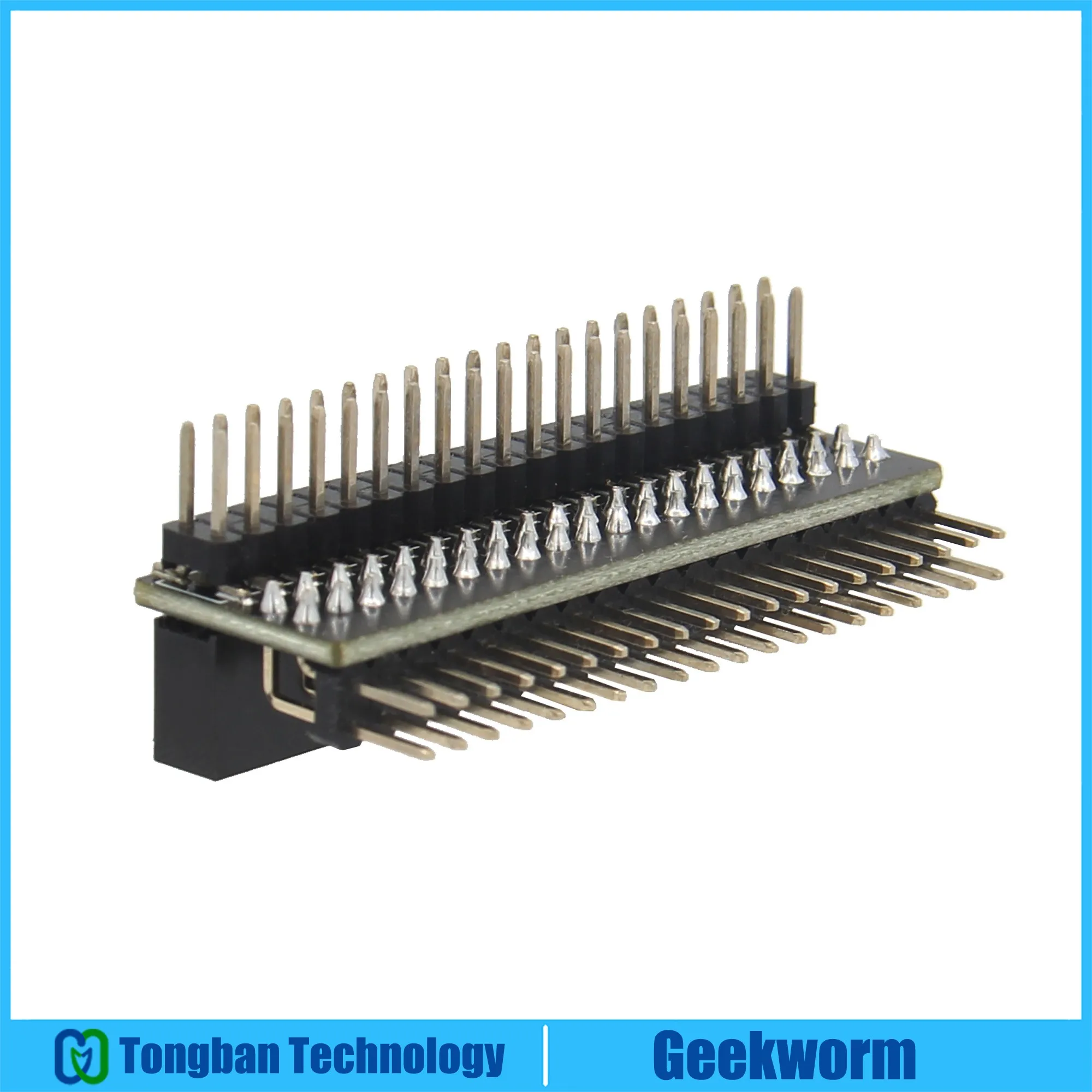 Geekworm GPIO Extension Header (G341)/Такса адаптер GPIO edge с 40 на контакти от 1 до 2 за Raspberry Pi 4B/ 3Б +/ 3Б/ Zero W/ Zero0
