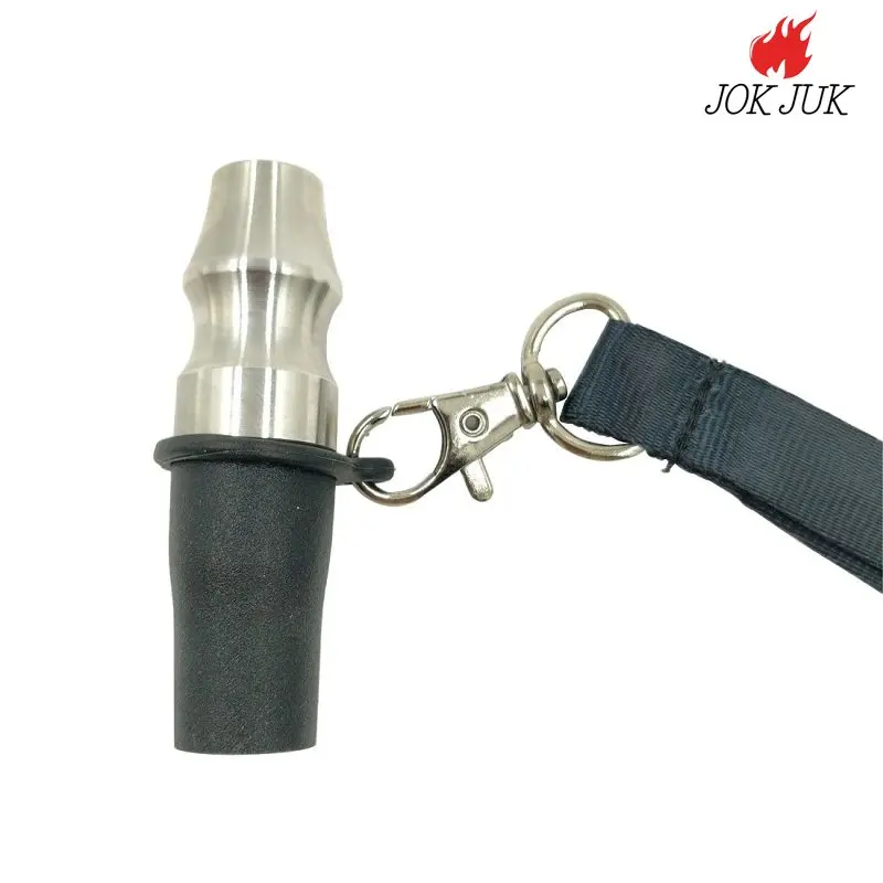 Мундщук за арабско наргиле от алуминиева сплав JOK JUK с каишка, маркуч за Hisha, течаща тръба Cachimba Narguile за Аксесоари за пушене2