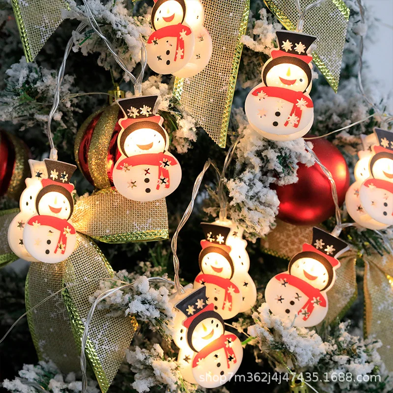 Led снежен човек, Коледна елха, led венец, Коледна украса за дома, страхотна светлина, коледен орнамент, Натальный Нова година5