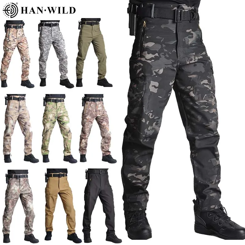 Мъжки улични панталони-карго, мъжки износоустойчиви военни тактически панталони, водоустойчив бойни панталони, dr. ловни панталони, камуфляжные джоггеры2
