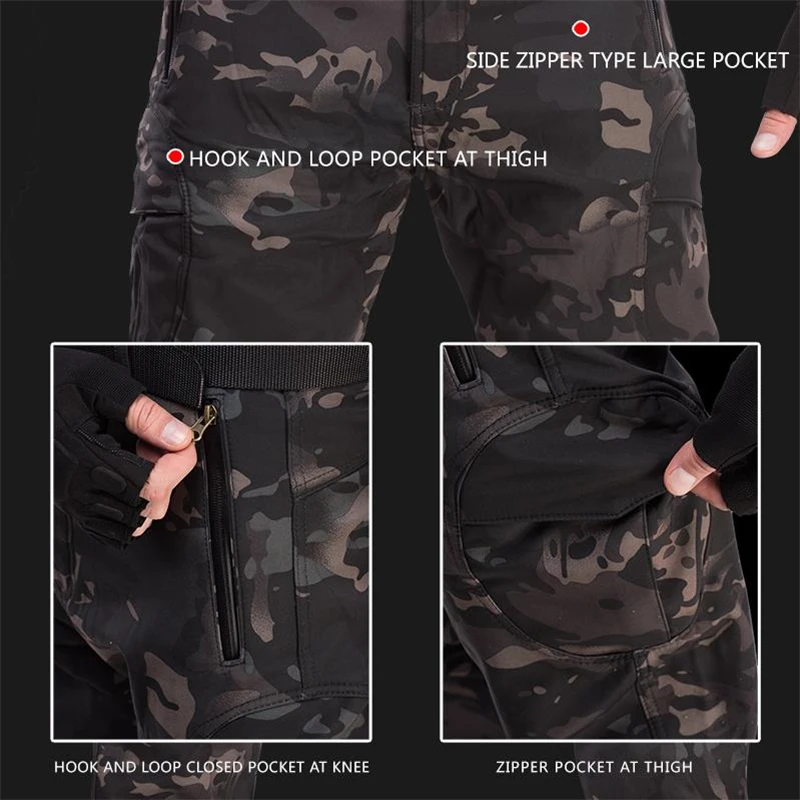 Мъжки улични панталони-карго, мъжки износоустойчиви военни тактически панталони, водоустойчив бойни панталони, dr. ловни панталони, камуфляжные джоггеры5