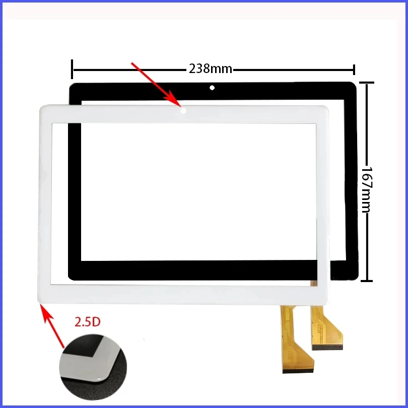 Новият 10.1-инчов сензорен екран Дигитайзер панел Стъкло за JYL-V10-B0