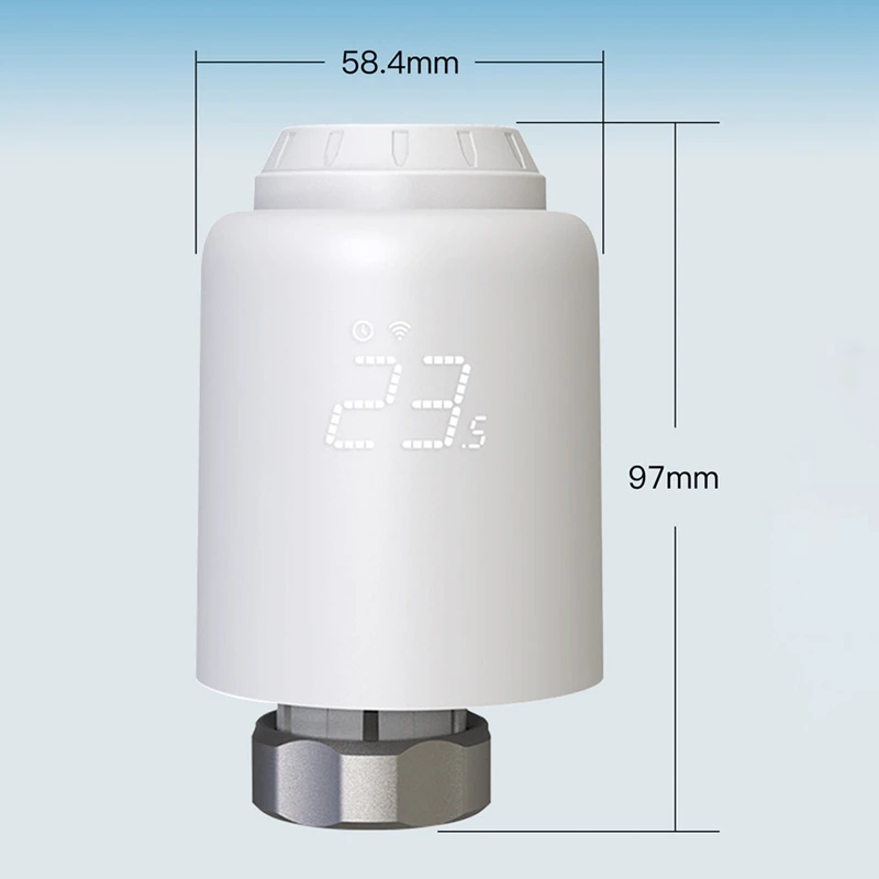 Термостатичен вентил на Hristo Zigbee Smartlife Безжично дистанционно управление на температурата на загряване на Замяна за гласов контрол5