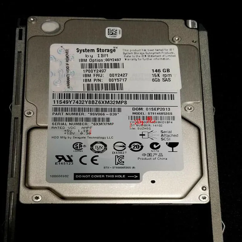 Оригинален Нов хард диск за IBM V3500 V3700 146 GB 2,5 