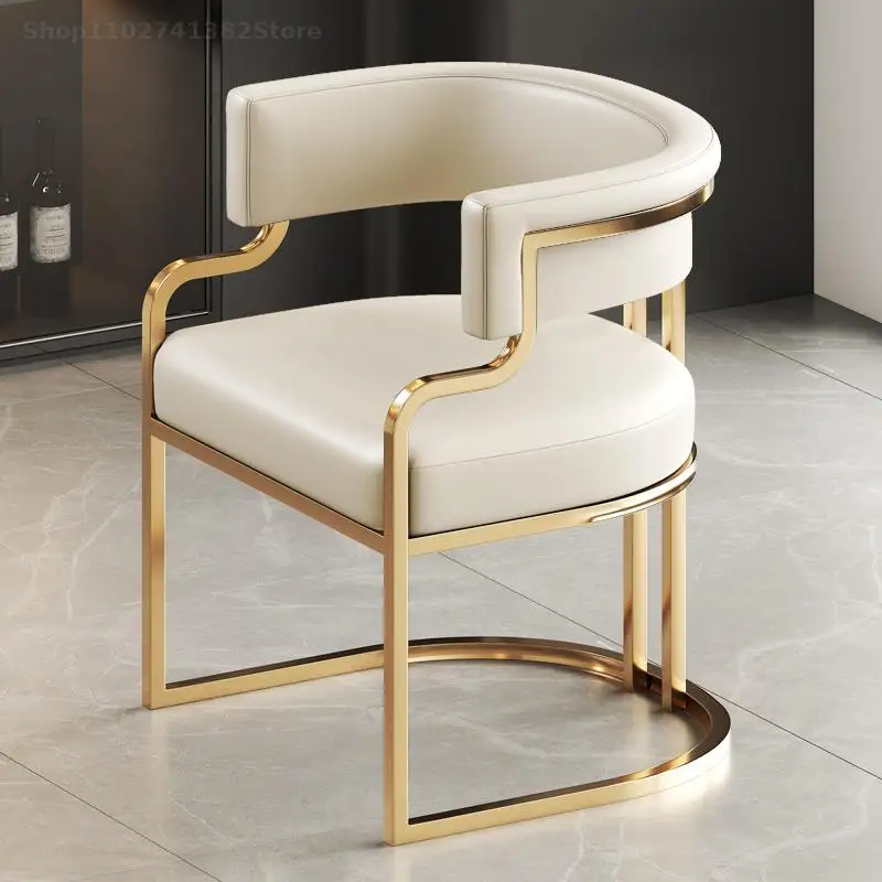 Дизайнерски трапезни столове в скандинавски стил, Кожена Хол, Спалня, Модерни Трапезни Столове, Луксозна Тоалетна Мебели Sala Da Pranzo FY40XP3