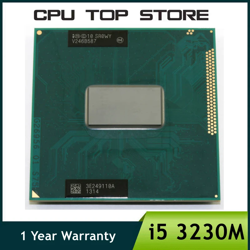 Процесор Intel Core i5-3230M i5 3230M SR0WY 2.6 Ghz, използван за двуядрен четырехпоточного лаптоп с процессорным жак G2 / rPGA988B0