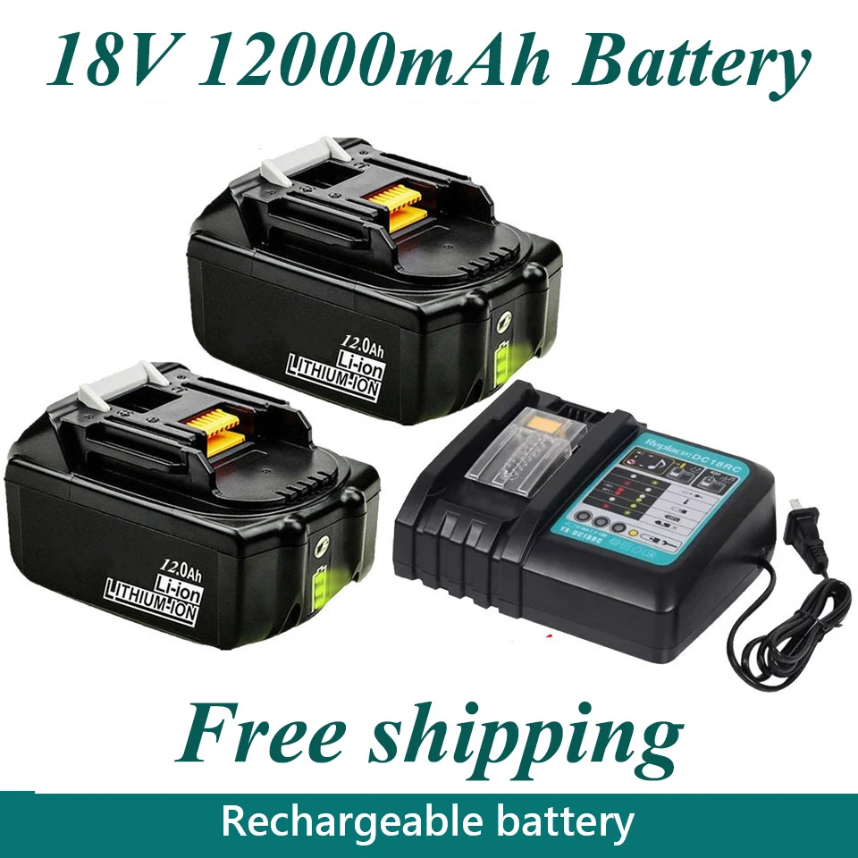 18 от 12000 mah Литиево-йонна батерия за Makita Battery най-Новата Обновена Акумулаторна батерия BL1860 18 В BL1840 BL1850 BL1830 BL1860B LXT400