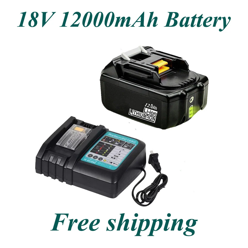 18 от 12000 mah Литиево-йонна батерия за Makita Battery най-Новата Обновена Акумулаторна батерия BL1860 18 В BL1840 BL1850 BL1830 BL1860B LXT401