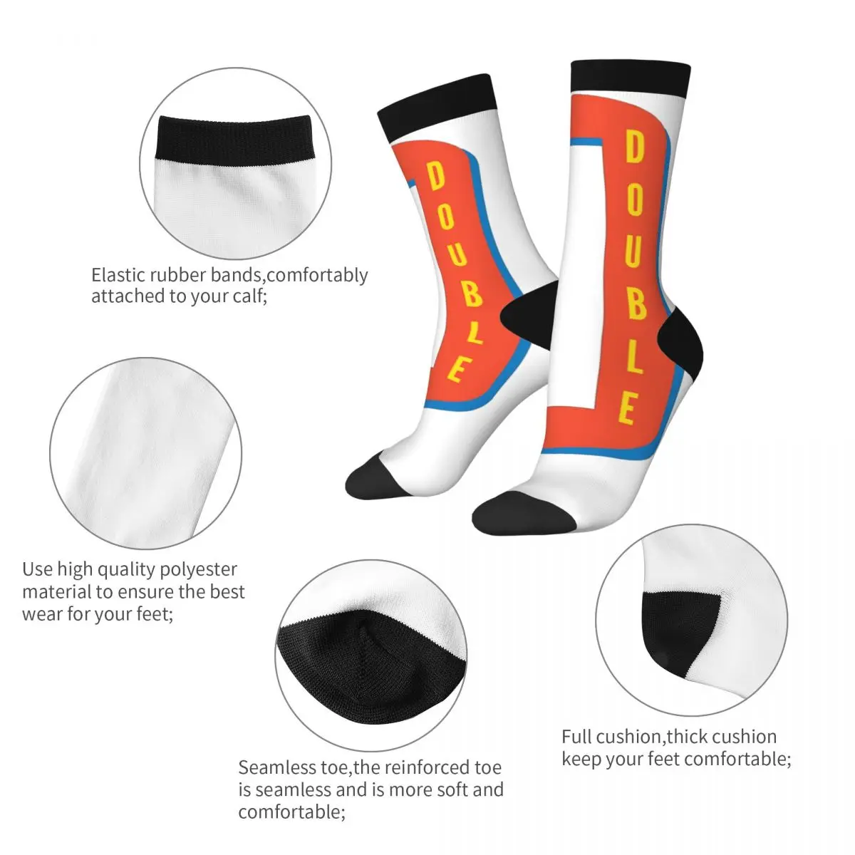 Баскетболни звезди 2023 година Оскарсс и Робертсонсс (3) най-ДОБРЕ КУПИ компресия чорапи Nerd Vintage Field pack3