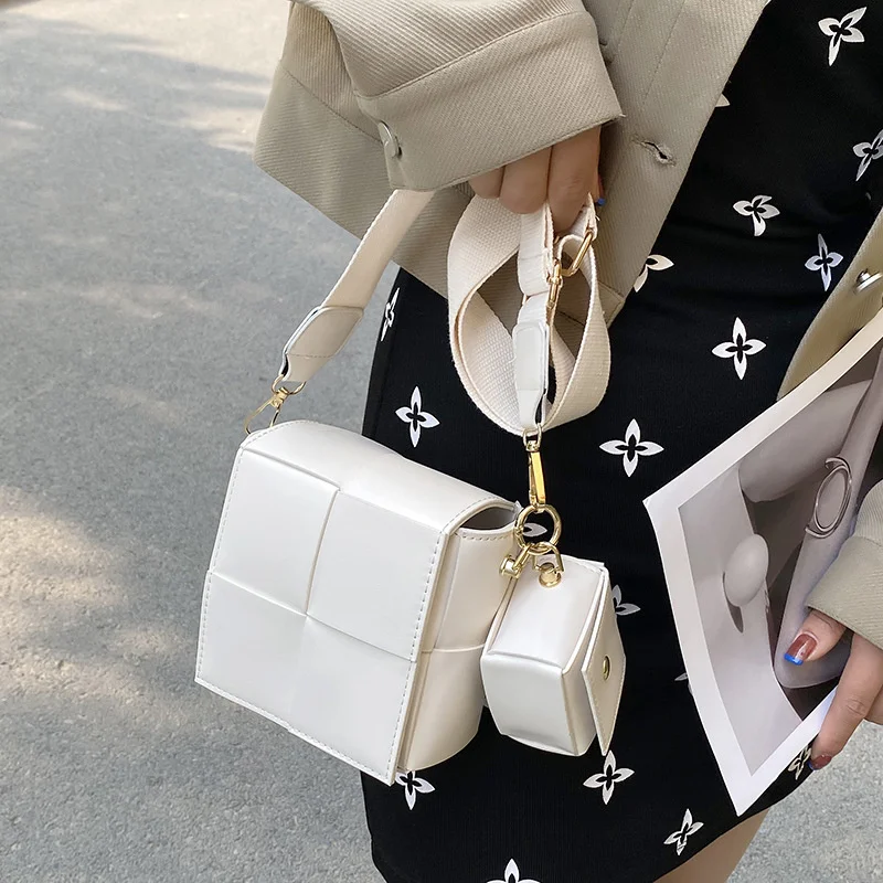 Мини чанта във формата на кутия, бочкообразная чанта 2022, Лятна новост, дамски чанти-кофа от изкуствена кожа, дамски дизайнерска чанта през рамо1