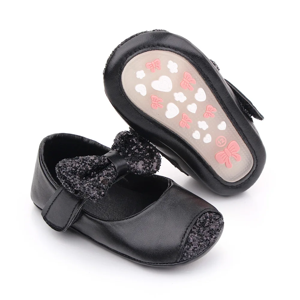 Обувки за малки момичета, устойчива на плъзгане обувки за новородени, кожени обувки принцеси за момичета, обувки за деца, бебешки стоки Zapatos Bebe3
