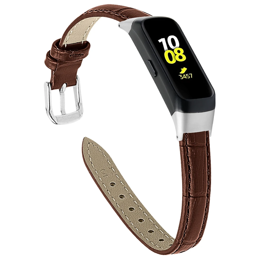 Модерен Каишка за смарт часа Smartwatch за Samsung Galaxy fit SM-R370, гривна SM R370, разменени гривна, унисекс, кожата премиум-клас1