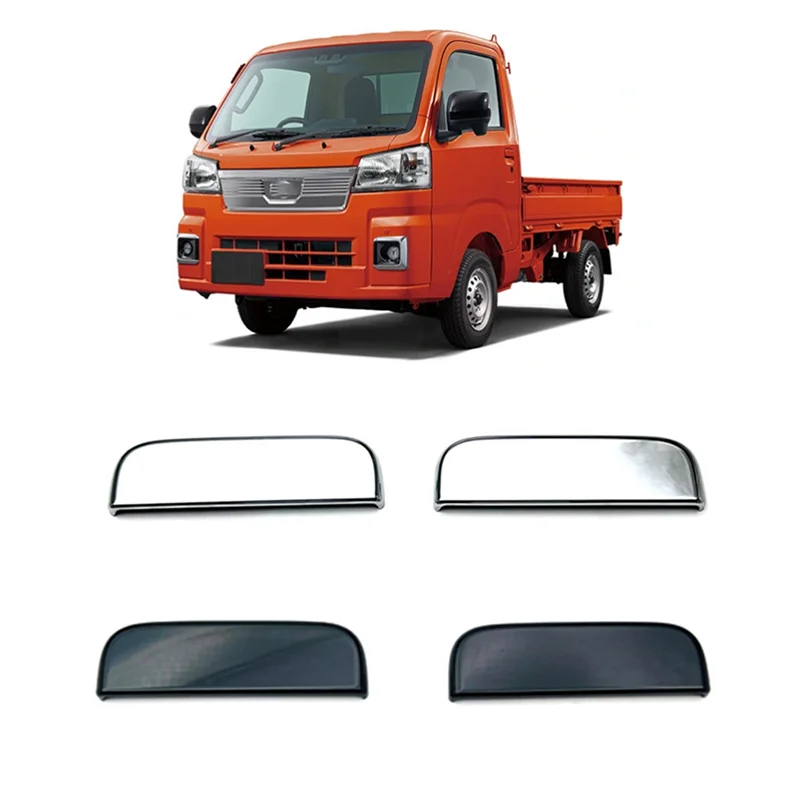 За Daihatsu Hijet Truck 2022 + Декорация на рамката външна странична дръжката на вратата на колата лъскаво черен4