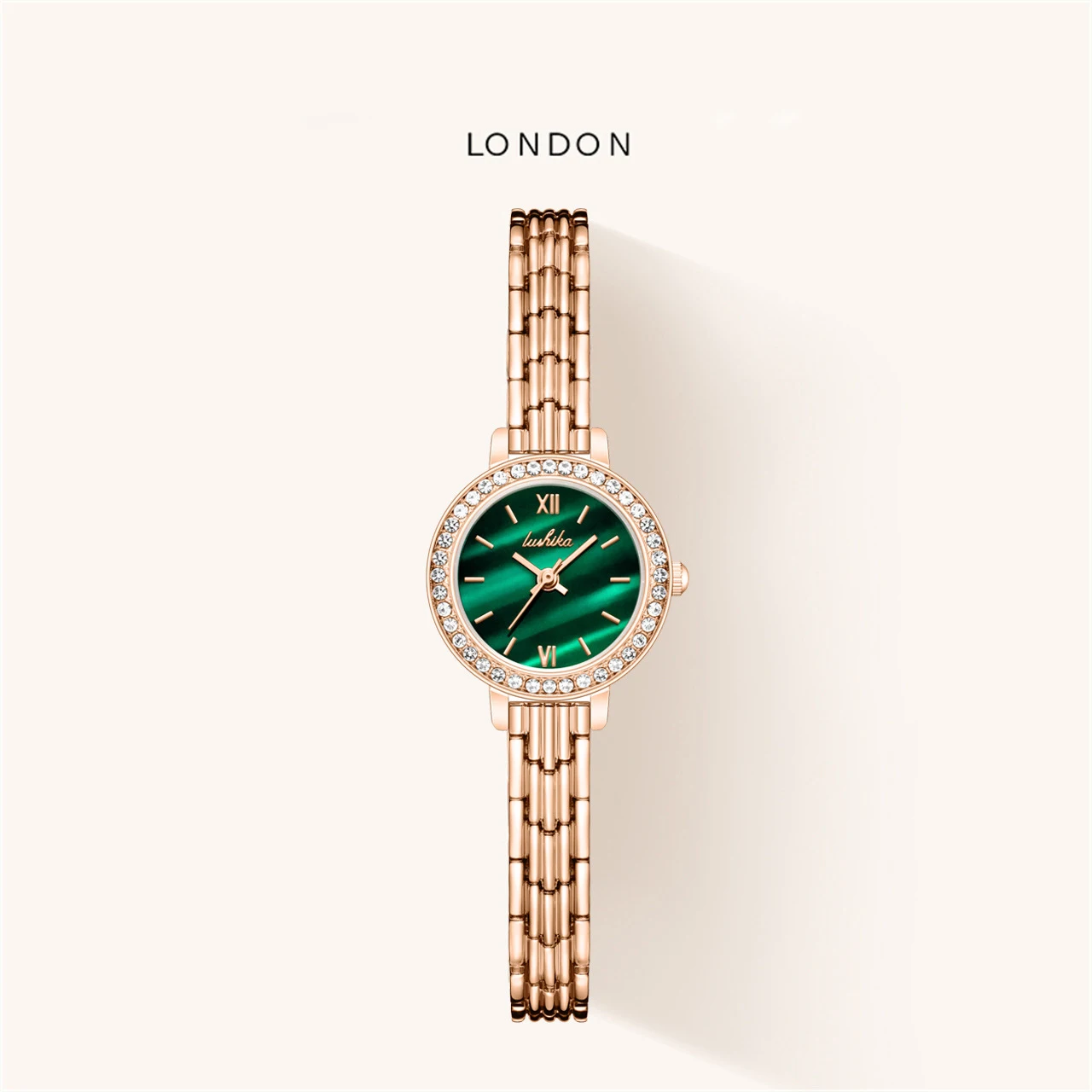 UTHAI H114 Дамски Моден Кварцов часовник Марка Light Luxury Ретро Малки Зелени Часовници, Водоустойчиви Часовници За Момичета0