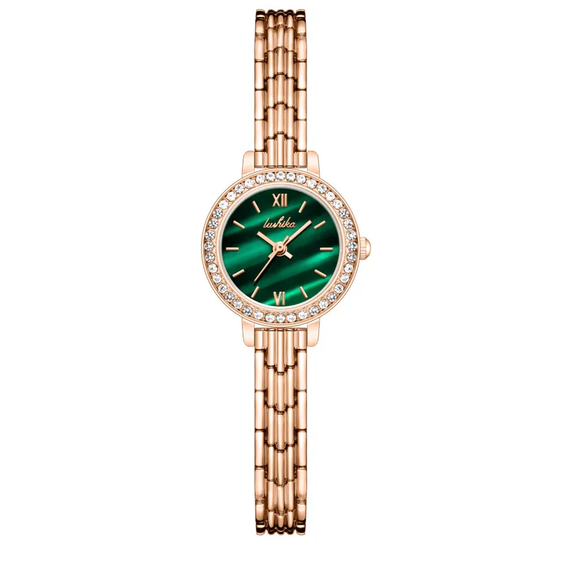 UTHAI H114 Дамски Моден Кварцов часовник Марка Light Luxury Ретро Малки Зелени Часовници, Водоустойчиви Часовници За Момичета3