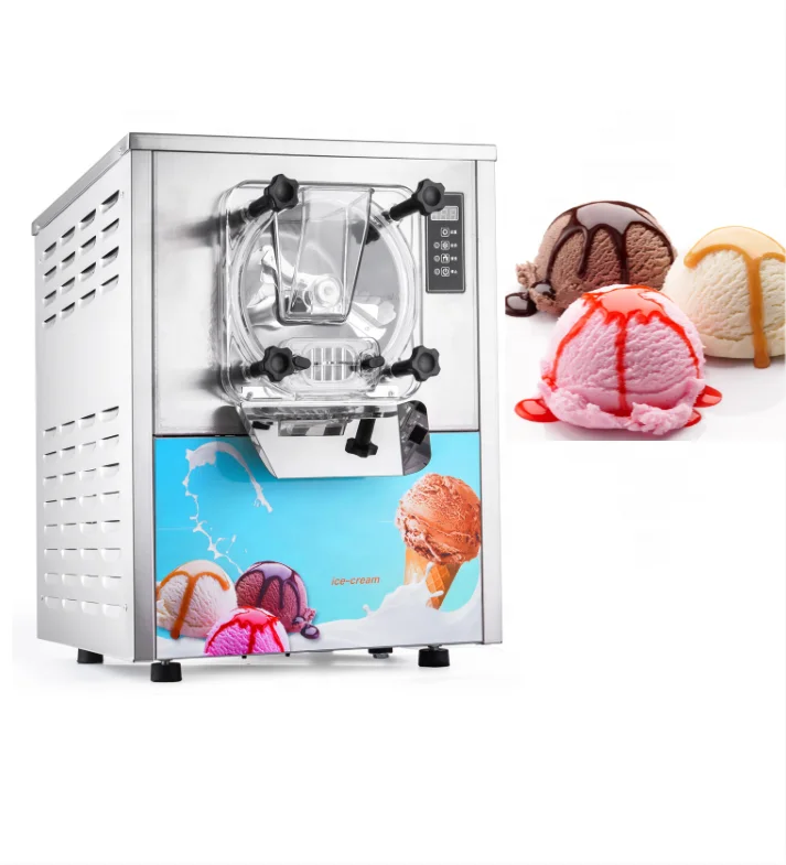 Машина за производство на мек Сладолед Ice Maker 16-20 л/ Ч, Търговска машина за производство на лед с мощност 1400 W, за Барове, кафенета, магазини, чай с мляко, Лесна работа1