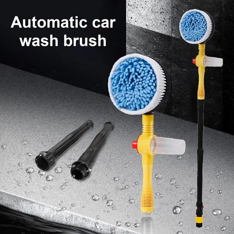 Инструмент за почистване на автомобили, четка за пяна с потока, въртящата миялна машина, пречистване на автомобила от микрофибър, от шенилна, четка за самомойки на автомобил, подобно на гъба за почистване2