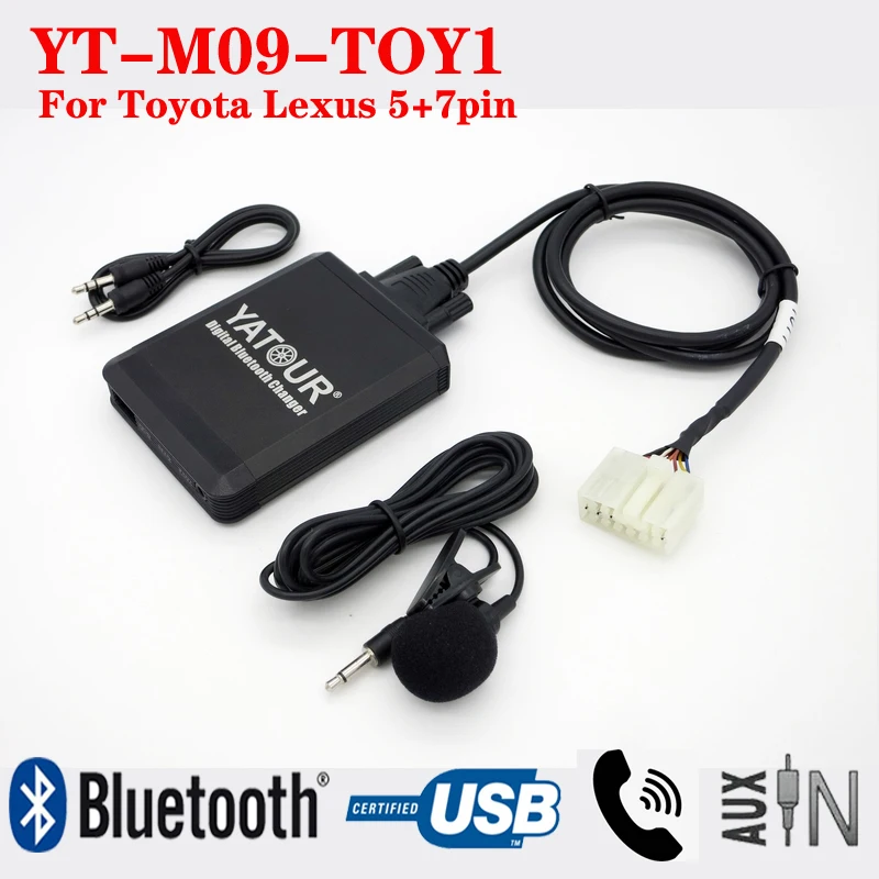 Нов прием на Yatour Bluetooth USB MP3 плейър за Toyota RAV4 и Land cruiser Camry Lexus0